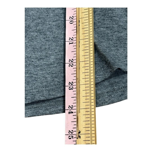 Reitmans Shirt Womens Small Gray Long Sleeve Coffee Time Henley Graphic Top - Picture 3 of 8